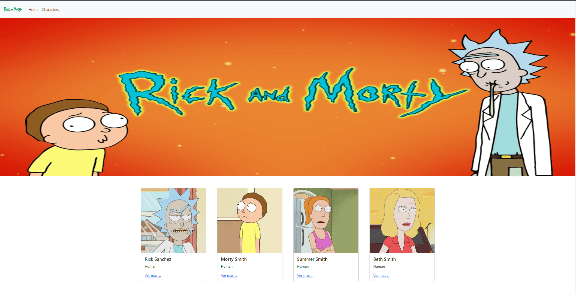 Rick and Morty App